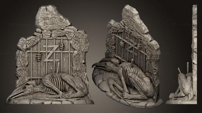 High reliefs and bas-reliefs of fantasy (eagle, GRLFF_0024) 3D models for cnc